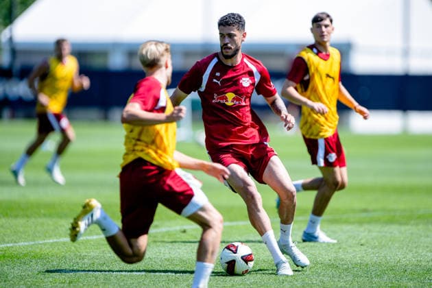 Romulo (RB Leipzig, 40) am Ball, RB Leipzig, Fussball, Trainingslager Austria, Saison Vorbereitung, Saison 2026 2027, GER, 04.08.2026, Eibner-Pressefoto Andreas Ulmer RB Leipzig, Fussball, Trainingslager Austria, Saison Vorbereitung, Saison 2026 2027, GER, 04.08.2026, Copyright: xEibner-Pressefoto AndreasxUlmerx EP_AUR