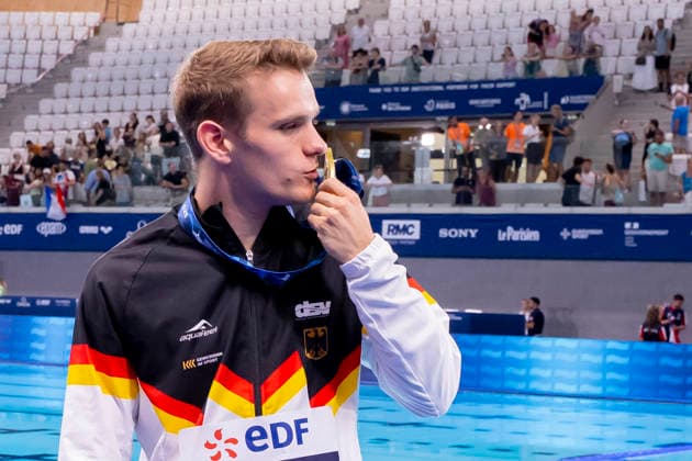 France, Paris, Centre Aquatique Olympique Metropole du Grand Paris, 05.08.2026, European Aquatics Championships Artistic Swimming, Day 6, Mens 3m Springboard Final, Moritz Wesemann of Germany, Photo by Eibner Pressefoto Tino Henschel European Aquatics Championships Artistic Swimming, Day 6, Mens 3m Springboard Final Paris Copyright: xEibnerxPressefotox