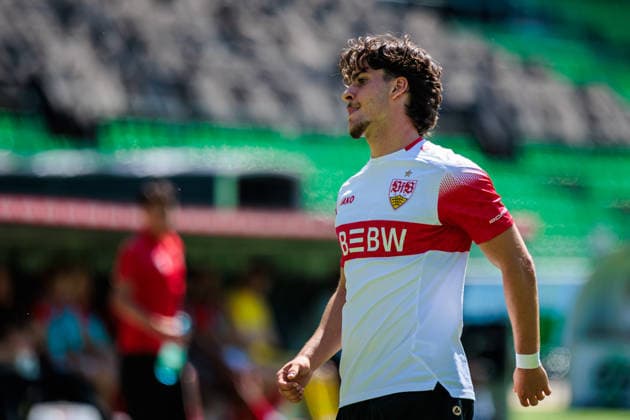 David Preu (VfB Stuttgart II, 37) aergert sich GER, TSV Havelse 1912 vs. VfB Stuttgart II, Fussball, 3. Liga, 1. Spieltag, Spielzeit 2026 2027, 08.08.2026 DFL Regulations prohibit any use of photographers as image sequences and or quasi-video. GER, TSV Havelse 1912 vs. VfB Stuttgart II, Fussball, 3. Liga, 1. Spieltag, Spielzeit 2026 2027, 08.08.2026 Hannover Copyright: xEibner-Pressefoto JanxRollingerx EP_JSK