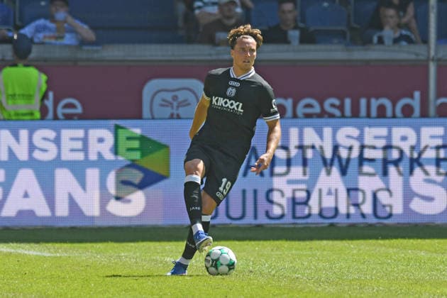 Luis Sprekelmeyer ( SV Meppen 1912, 19 ). GER, MSV Duisburg vs SV Meppen 1912, Fussball, 3. Liga, 1. Spieltag, Spielzeit 2026 2027, 08.08.2026 DFL DFB REGULATIONS PROHIBIT ANY USE OF PHOTOGRAPHS AS IMAGE SEQUENCES AND OR QUASI-VIDEO GER, MSV Duisburg vs SV Meppen 1912, Fussball, 3. Liga, 1. Spieltag, Spielzeit 2026 2027, 08.08.2026 Duisburg Copyright: xEibner-Pressefoto ThomasxThienelx EP_TTL