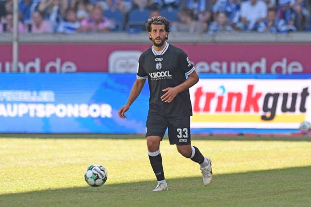 Stefan Rankic ( SV Meppen 1912, 33 ). GER, MSV Duisburg vs SV Meppen 1912, Fussball, 3. Liga, 1. Spieltag, Spielzeit 2026 2027, 08.08.2026 DFL DFB REGULATIONS PROHIBIT ANY USE OF PHOTOGRAPHS AS IMAGE SEQUENCES AND OR QUASI-VIDEO GER, MSV Duisburg vs SV Meppen 1912, Fussball, 3. Liga, 1. Spieltag, Spielzeit 2026 2027, 08.08.2026 Duisburg Copyright: xEibner-Pressefoto ThomasxThienelx EP_TTL