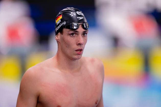 France, Paris, Centre Aquatique Olympique Metropole du Grand Paris, 10.08.2026, European Aquatics Championships Artistic Swimming, Day 11, Morning Session, Cedric Buessing of Germany, Photo by Eibner Pressefoto Tino Henschel European Aquatics Championships Artistic Swimming, Day 11, Morning Session Paris Copyright: xEibnerxPressefotox
