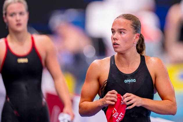 France, Paris, Centre Aquatique Olympique Metropole du Grand Paris, 10.08.2026, European Aquatics Championships Artistic Swimming, Day 11, Morning Session, Angelina Patt of Switzerland, Photo by Eibner Pressefoto Tino Henschel European Aquatics Championships Artistic Swimming, Day 11, Morning Session Paris Copyright: xEibnerxPressefotox