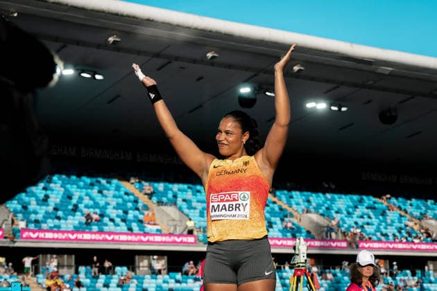 Yemisi Mabry (MTG Mannheim, Kugelstossen Frauen), GBR, Leichtathletik, Athletics, European Athletics Championships 2026, Leichtathletik Europameisterschaft 2026, Birmingham 2026, 09.08.2026, GBR, Leichtathletik, Athletics, European Athletics Championships 2026, Leichtathletik Europameisterschaft 2026, Birmingham 2026, 09.08.2026 Birmingham Copyright: xStefanxMayerx EP_SMR