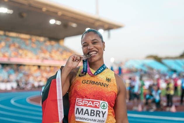 Yemisi Mabry (MTG Mannheim, Kugelstossen Frauen), GBR, Leichtathletik, Athletics, European Athletics Championships 2026, Leichtathletik Europameisterschaft 2026, Birmingham 2026, 09.08.2026, GBR, Leichtathletik, Athletics, European Athletics Championships 2026, Leichtathletik Europameisterschaft 2026, Birmingham 2026, 09.08.2026 Birmingham Copyright: xStefanxMayerx EP_SMR