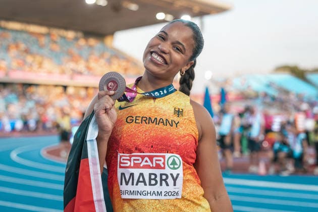 Yemisi Mabry (MTG Mannheim, Kugelstossen Frauen), GBR, Leichtathletik, Athletics, European Athletics Championships 2026, Leichtathletik Europameisterschaft 2026, Birmingham 2026, 09.08.2026, GBR, Leichtathletik, Athletics, European Athletics Championships 2026, Leichtathletik Europameisterschaft 2026, Birmingham 2026, 09.08.2026 Birmingham Copyright: xStefanxMayerx EP_SMR