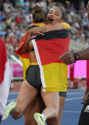 Birmingham , Leichtathletik, Athletics, Track and Field, EAA, Leichtathletik EM Birmingham 2026 European Championships birmingham 2026 , 10.08-17.08.2026, Alexander Stadium Birmingham, Grossbritannien , Kugelstossen Frauen, Shot Put Women, Final Finale, Gina Lukenkemper Yemisi Mabry, Deutschland, Germany GER Copyright Gladys Chai von der Laage
