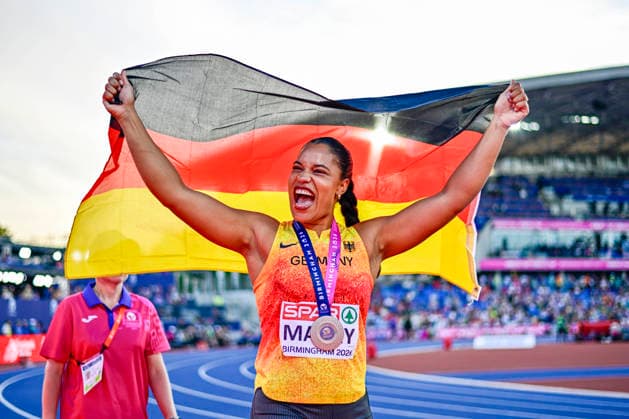 Yemisi MABRY (Germany, MTG Mannheim, SHOT PUT Women) GBR, European Athletics Championships, Athletics, 10.08.2026, GBR, European Athletics Championships, Athletics, 10.08.2026, Birmingham Copyright: xEibnerxPressefoto JanxPapenfussx EP_JPS