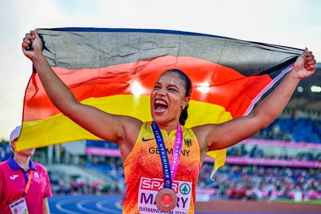 Yemisi MABRY (Germany, MTG Mannheim, SHOT PUT Women) GBR, European Athletics Championships, Athletics, 10.08.2026, GBR, European Athletics Championships, Athletics, 10.08.2026, Birmingham Copyright: xEibnerxPressefoto JanxPapenfussx EP_JPS