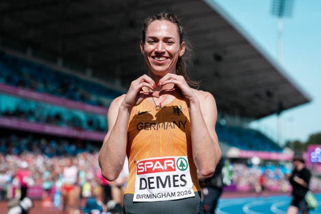 Eileen Demes (TV 1861 Neu-Isenburg, 400m Huerden Frauen), GBR, Leichtathletik, Athletics, European Athletics Championships 2026, Leichtathletik Europameisterschaft 2026, Birmingham 2026, 09.08.2026, GBR, Leichtathletik, Athletics, European Athletics Championships 2026, Leichtathletik Europameisterschaft 2026, Birmingham 2026, 09.08.2026 Birmingham Copyright: xStefanxMayerx EP_SMR