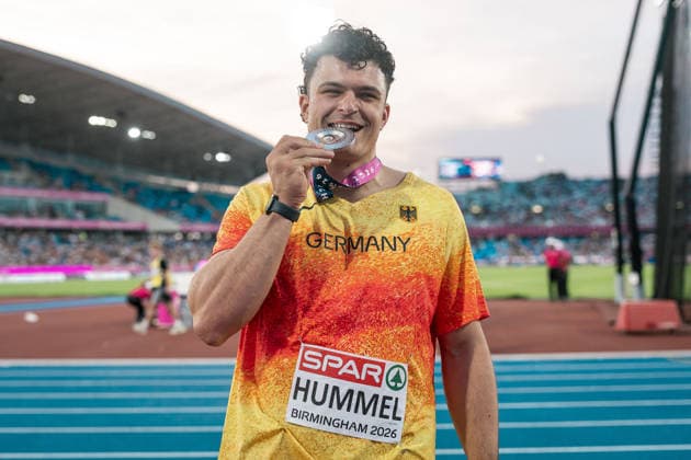 Merlin Hummel (Eintracht Frankfurt, Hammerwurf Maenner), GBR, Leichtathletik, Athletics, European Athletics Championships 2026, Leichtathletik Europameisterschaft 2026, Birmingham 2026, 09.08.2026, GBR, Leichtathletik, Athletics, European Athletics Championships 2026, Leichtathletik Europameisterschaft 2026, Birmingham 2026, 09.08.2026 Birmingham Copyright: xStefanxMayerx EP_SMR