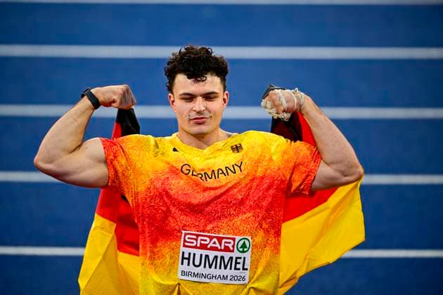 Merlin HUMMEL (Germany, Eintracht Frankfurt, HAMMER THROW Men) GBR, European Athletics Championships, Athletics, 11.08.2026, GBR, European Athletics Championships, Athletics, 11.08.2026, Birmingham Copyright: xEibnerxPressefoto JanxPapenfussx EP_JPS