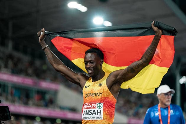 Owen Ansah (Hamburger SV, 200m Maenner), GBR, Leichtathletik, Athletics, European Athletics Championships 2026, Leichtathletik Europameisterschaft 2026, Birmingham 2026, 09.08.2026, GBR, Leichtathletik, Athletics, European Athletics Championships 2026, Leichtathletik Europameisterschaft 2026, Birmingham 2026, 09.08.2026 Birmingham Copyright: xStefanxMayerx EP_SMR