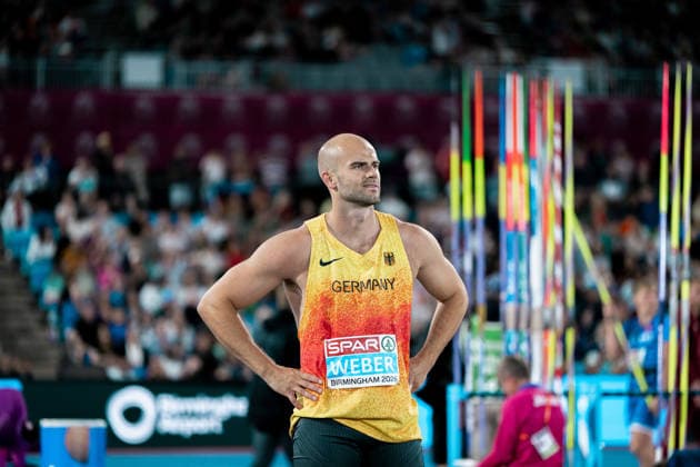 Julian Weber (USC Mainz, Speerwurf Maenner), GBR, Leichtathletik, Athletics, European Athletics Championships 2026, Leichtathletik Europameisterschaft 2026, Birmingham 2026, 09.08.2026, GBR, Leichtathletik, Athletics, European Athletics Championships 2026, Leichtathletik Europameisterschaft 2026, Birmingham 2026, 09.08.2026 Birmingham Copyright: xStefanxMayerx EP_SMR