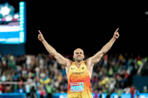 Julian Weber (USC Mainz, Speerwurf Maenner), GBR, Leichtathletik, Athletics, European Athletics Championships 2026, Leichtathletik Europameisterschaft 2026, Birmingham 2026, 09.08.2026, GBR, Leichtathletik, Athletics, European Athletics Championships 2026, Leichtathletik Europameisterschaft 2026, Birmingham 2026, 09.08.2026 Birmingham Copyright: xStefanxMayerx EP_SMR