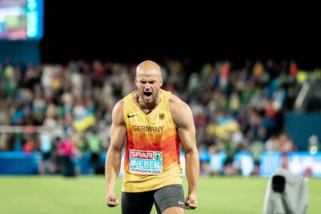 Julian Weber (USC Mainz, Speerwurf Maenner), GBR, Leichtathletik, Athletics, European Athletics Championships 2026, Leichtathletik Europameisterschaft 2026, Birmingham 2026, 09.08.2026, GBR, Leichtathletik, Athletics, European Athletics Championships 2026, Leichtathletik Europameisterschaft 2026, Birmingham 2026, 09.08.2026 Birmingham Copyright: xStefanxMayerx EP_SMR