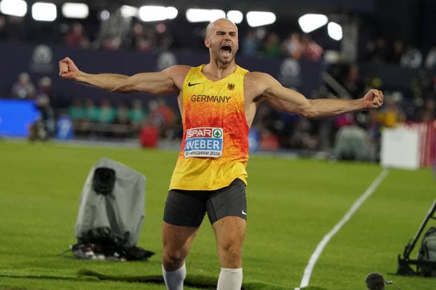 Birmingham , Leichtathletik, Athletics, Track and Field, EAA, Leichtathletik EM Birmingham 2026 European Championships birmingham 2026 , 10.08-16.08.2026, Alexander Stadium Birmingham, Grossbritannien , Speerwurf Männer, Javelin throw Men Finale Julian Weber, Deutschand Germany GER Copyright Gladys Chai von der Laage