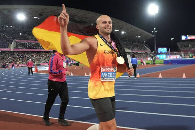 Birmingham , Leichtathletik, Athletics, Track and Field, EAA, Leichtathletik EM Birmingham 2026 European Championships birmingham 2026 , 10.08-17.08.2026, Alexander Stadium Birmingham, Grossbritannien , Speerwurf Männer, Javelin throw Men Finale Julian Weber, Deutschand Germany GER Copyright Gladys Chai von der Laage