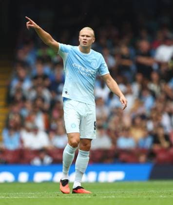 Erling Haaland of Manchester City Arsenal v Manchester City, FA Community Shield, Football, Principality Stadium, Cardiff, Wales, UK - 16 Aug 2026Cardiff Principality Stadium Wales United Kingdom EDITORIAL USE ONLY No use with unauthorised audio, video, data, fixture lists, club league logos or live services. Online in-match use limited to 120 images, no video emulation. No use in betting, games or single club league player publications. Copyright: xKieranxMcManus Shutterstockx 17070166x
