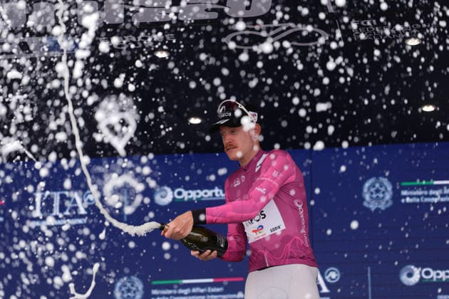 France s Dorian Godon of Netcompany Ineos Cyclamine jersey during the Giro d™Abruzzo, stage 4 from Silvi to Controguerra (182 km) - Abruzzo, Italy - Friday, September 18, 2026. - cycling. Copyright: xMassimoxPaolone LaPressex