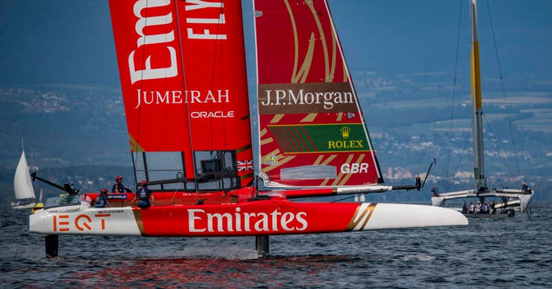 September 20, 2026, Geneva, Geneva, Switzerland: Geneva Switzerland, 09 20 2026: EMIRATES GBR SAILGP TEAM (GB) is in action during Rolex Switzerland Sail Grand Prix, Geneva, Rolex Switzerland Sail Grand Prix, Geneva which was also the second edition of the Rolex Switzerland Sail Grand Prix, Geneva and took place at Geneva Yacht Club in Geneva, Switzerland. Sailing 26: Rolex Switzerland Sail Grand Prix, Geneva - ZUMAd206 20260920_zip_d206_004 Copyright: xEricxDubostx
