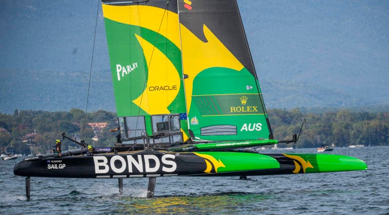 September 20, 2026, Geneva, Geneva, Switzerland: Geneva Switzerland, 09 20 2026: BONDS FLYING ROOS SAILGP TEAM (AU) is in action during Rolex Switzerland Sail Grand Prix, Geneva, Rolex Switzerland Sail Grand Prix, Geneva which was also the second edition of the Rolex Switzerland Sail Grand Prix, Geneva and took place at Geneva Yacht Club in Geneva, Switzerland. Sailing 26: Rolex Switzerland Sail Grand Prix, Geneva - ZUMAd206 20260920_zip_d206_025 Copyright: xEricxDubostx
