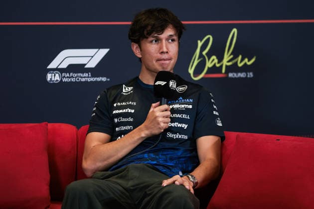 F1 - AZERBAIJAIN GRAND PRIX 2026 ALBON Alexander (tha), Williams F1 Team FW48, portrait press conference, PK, Pressekonferenz during the 2026 Formula 1 Azerbaijan Grand Prix, 15th round of the 2026 Formula One World Championship, WM, Weltmeisterschaft from September 24 to 26, 2026 on the Baku City Circuit, in Baku, Azerbaijan - BakuAzerbaijan Copyright: xEricxAlonsox