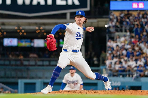 September 24, 2026, Los Angeles, California, USA: Pitcher, Justin Wrobleski 70 of the Los Angeles Dodgers during a regular-season MLB, Baseball Herren, USA game against the San Diego Padres on Thursday September 24, 2026 at Dodger Stadium in Los Angeles, California.Dodgers defeat Padres, 7-0. ENRIQUE GURROLA BNS PI Dodgers Defeat Padres, 7-0 - ZUMAp124 20260924_zaa_p124_008 Copyright: xEnriquexGurrolax