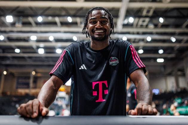 John Michael Wright (Telekom Baskets Bonn) beim Warm Up, Portrait, Action Aktion, Freisteller Vet Concept Gladiators Trier vs Telekom Baskets Bonn, Basketball, easyCredit BBL, 2. Spieltag, Saison 2026 2027, 25.09.2026 Vet Concept Gladiators Trier vs Telekom Baskets Bonn, Basketball, easyCredit BBL, 2. Spieltag, Saison 2026 2027, 25.09.2026 Copyright: xEibnerxPressefotox EP_ANS