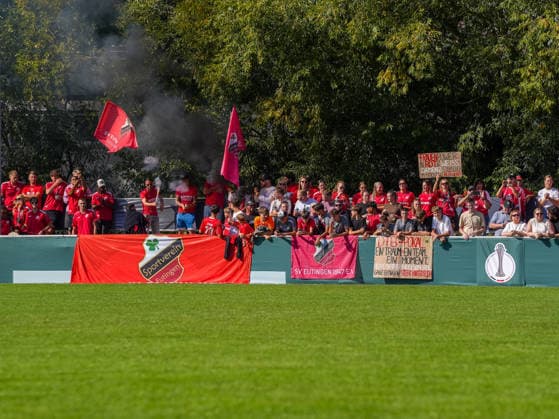 SV Eutingen Fans , SV Eutingen vs. FC Carl Zeiss Jena, Fussball, Frauen DFB-Pokal, 2026 2027, 26.09.2026, SV Eutingen vs. FC Carl Zeiss Jena, Fussball, Frauen DFB-Pokal, 2026 2027, 26.09.2026 Eutingen im Gäu Copyright: xEibner-Pressefoto DanielexLaxRocx EP_DLO