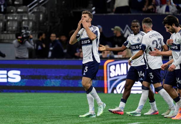 September 26, 2026, Vancouver, Bc, CANADA: Vancouver Whitecaps Thomas Muller (13) celebrates after scoring a goal against D.C. United during the second half of an MLS, Fussball Herren, USA soccer match, in Vancouver, on Saturday, Sept. 26, 2026. Canada News - September 26, 2026 - ZUMAc35_ 20260926_zaf_c35_207 Copyright: xJacobxMallarix