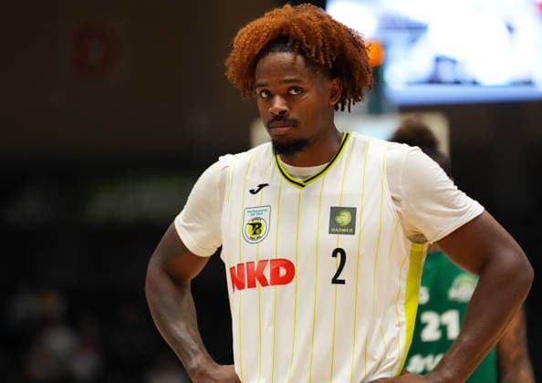 Taje Kelly (Medikamente Per Klick Bayreuth, 2) GER, EPG Baskets Koblenz vs Medikamente per Klick Bayreuth, Barmer 2. Basketball Bundesliga, ProA, 1. Spieltag, Saison 2026-27, EPG Arena, Koblenz, 27.09.2026 EPG Baskets Koblenz vs Medikamente per Klick Bayreuth, ProA, 1. Spieltag, Saison 2026-27, 27.09.2026 Koblenz Copyright: xEibner-Pressefoto ScottxColemanx EP_SCN