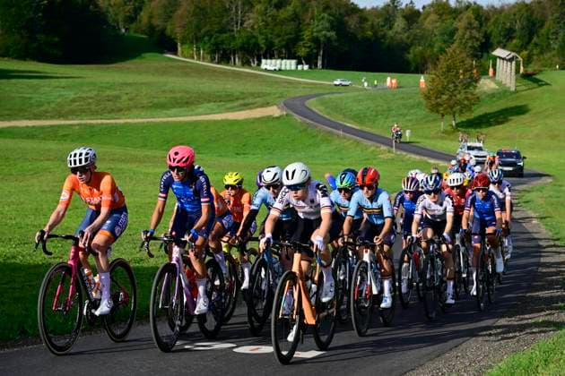 UEC 2026 Road European Championships Ljubljana 02 10 2026 SENCUR, SLOVENIA - OCTOBER 02 : Moors Fleur (BEL) during the Women U23 cycling road race at the 2026 UEC Road European Championships. An UCI Continental Championships cycling race of 88,4 km with start and finsih in Sencur on October 2, 2026 in Sencur, Slovenia, 02 10 2026 Sencur Slovenia Copyright: xJanxDexMeuleneirx