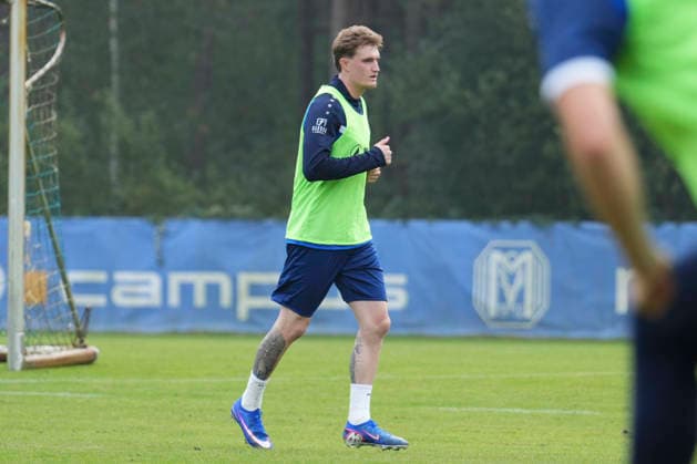 Deutschland: Fussball, Trainingseinheit, 3. Liga, Saison 2026-2027, NVB-Campus, SV Meppen, Dienstag, 06.10.2026, Vormittagstraining: Tony Rölke als Gastspieler beim Meppener Training des Drittligisten Copyright: xLennxLuebbersx