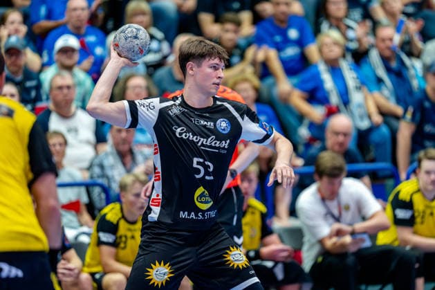 Solingen, 06.10.2026, Handball, Herren, EHF, European League, Gruppenphase, 2. Spieltag, 2026 2027, Bergischer HC - IK Sävehof Sören Steinhaus (Bergischer HC, 53) während des Spiels