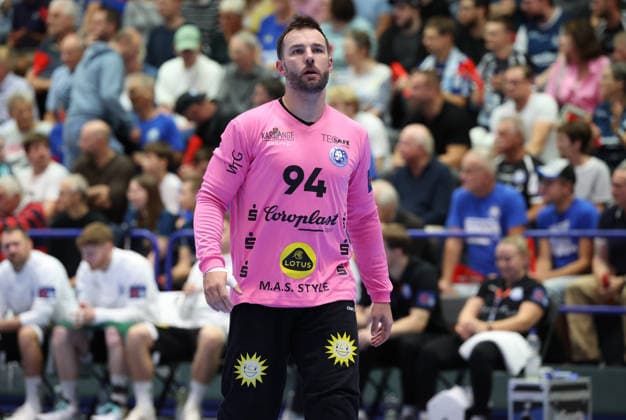 Kristian van der Merwe (Bergischer HC 94) GER, Bergischer HC06 vs. IK Saevehof, Handball, EHF Europa League 2026 27, 2. Spieltag, Spielzeit 2026 2027, 06.10.2026 GER, Bergischer HC06 vs. IK Saevehof, Handball, EHF Europa League 2026 27, 2. Spieltag, Spielzeit 2026 2027, 06.10.2026 Solingen-Mitte Copyright: xEibner-Pressefoto ThomasxStoeckerx EP_TSR