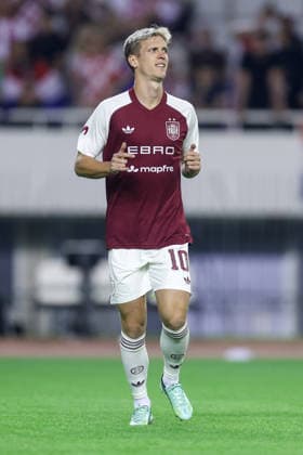 Croatia v Spain - UEFA Nations League 2026 27 Group A3 MD4 Dani Olmo of Spain warms up prior to the UEFA Nations League 2026 27 group phase match between Croatia and Spain at Stadion Poljud on October 6, 2026 in Split, Croatia. SanjinxStrukic PIXSELL