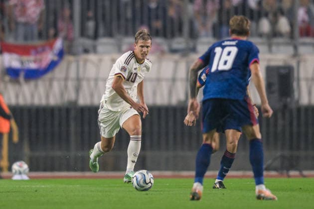 Croatia v Spain - UEFA Nations League 2026 27 Group A3 MD4 Dani Olmo of Spain runs with the ball during the UEFA Nations League 2026 27 group phase match between Croatia and Spain at Stadion Poljud on October 6, 2026 in Split, Croatia. IgorxSoban PIXSELL
