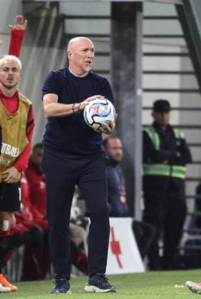 Albania vs San Marino UEFA Nations League 2026-2027 Group C1 Albania s National soccer team Head coach Rolando Maran reacts during the UEFA Nations League 2026-2027 group phase match between Albania and San Marino in Tirana, Albania on October 6, 2026 Tirana Albania Copyright: xArmandoxBabanix