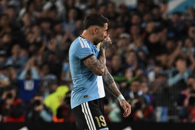 Lionel Messi farewell match BUENOS AIRES, ARGENTINA - OCTOBER 6: Nicolas Otamendi of Argentina celebrate after scoring his first goal during his farewell match with the national team, Nationalteam at the International Friendly, Länderspiel, Nationalmannschaft match between Argentina Vs Benin at Monumental Stadium on October 6, 2026 in Buenos Aires, Argentina. Buenos Aires Estadio Monumental Antonio Liberti Buenos Aires Argentina Copyright: xIMAGOx xPhotoCero5x xLucianoxBisbalx