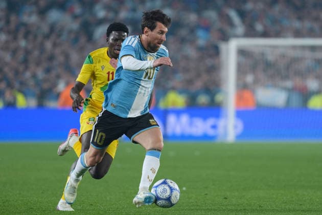 Messi bade farewell to Argentina in the friendly match against Benin BUENOS AIRES, ARGENTINA - OCTOBER 6: Argentine football legend and national team, Nationalteam captain Lionel Messi in action during his farewell match in front of over 80,000 spectators at the Monumental Stadium, in Buenos Aires, Argentina on October 6, 2026. Argentine football star Lionel Messi played his final international match, Länderspiel, Nationalmannschaft in the friendly game between Argentina and Benin. The 39-year-old walk onto the stadium pitch for the final time in the sky-blue and white jersey, entering his farewell as Argentina s record appearance-maker and leading scorer with 207 caps and 125 goals. Luciano Gonzalez Anadolu Buenos Aires Argentina. Editorial use only. Please get in touch for any other usage. Copyright: x2026xAnadoluxLucianoxGonzalezx