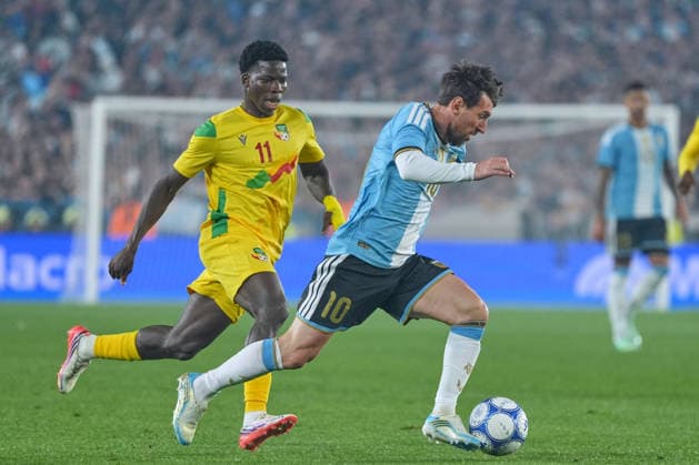 Messi bade farewell to Argentina in the friendly match against Benin BUENOS AIRES, ARGENTINA - OCTOBER 6: Argentine football legend and national team, Nationalteam captain Lionel Messi (10) in action during his farewell match in front of over 80,000 spectators at the Monumental Stadium, in Buenos Aires, Argentina on October 6, 2026. Argentine football star Lionel Messi played his final international match, Länderspiel, Nationalmannschaft in the friendly game between Argentina and Benin. The 39-year-old walk onto the stadium pitch for the final time in the sky-blue and white jersey, entering his farewell as Argentina s record appearance-maker and leading scorer with 207 caps and 125 goals. Luciano Gonzalez Anadolu Buenos Aires Argentina. Editorial use only. Please get in touch for any other usage. Copyright: x2026xAnadoluxLucianoxGonzalezx