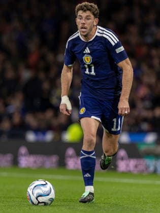 Scotland v Slovenia, UEFA Nations League Ryan Christie of Scotland national team, Nationalteam during the UEFA Nations League League B Group B1 between Scotland and Slovenia. Barclays Hampden, Hampden Park, Glasgow, Scotland. 6 October 2026. Hampden Park Barclays Hampden Glasgow Scotland Editorial use only , Copyright: xColinxPoultneyx PSI-24964-0088