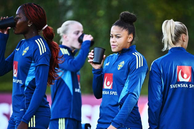 STOCKHOLM, SWEDEN 20261007 Felicia Schröder when the women s national team, Nationalteam trains on Bosön ahead of the playoff for the 2027 World Cup. STOCKHOLM SWEDEN x10090x