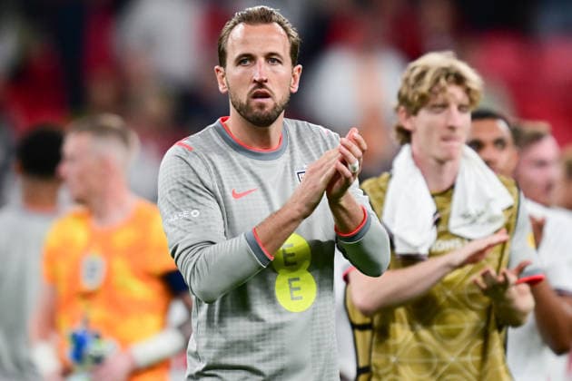 England v Czechia, UEFA Nations League England forward Harry Kane (9) applauds the fans during the UEFA Nations League match between England and Czechia at Wembley Stadium, London, UK on 6 October 2026. London Wembley Stadium Greater London UK Editorial use only , Copyright: xDennisxGoodwinx PSI-24957-0073