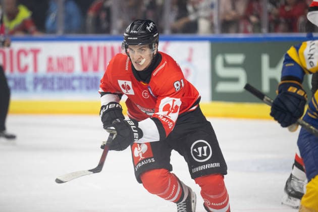 CHL; Kölner Haie - Herning Blue Fox ; Köln, 07.10.2026 Mateu Späth (Kölner Haie, Sturm, 81); CHL; Kölner Haie - Herning Blue Fox am 07.10.2026 in der LanxessArena in Köln (Deutschland). Copyright: xBEAUTIFULxSPORTS AndreasxDickx