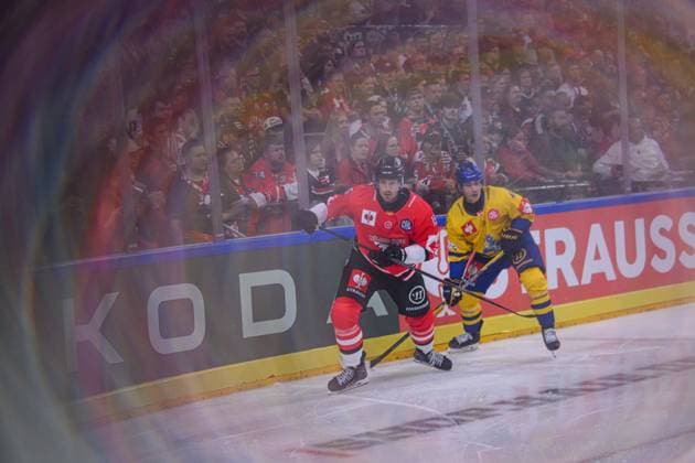 COLOGNE, GERMANY - 7 OCTOBER, 2026: - The Champions Hockey League match Koelner Haie vs. Herning Blue Fox at LANXESS arena. Copyright: xVitaliixKliuievx
