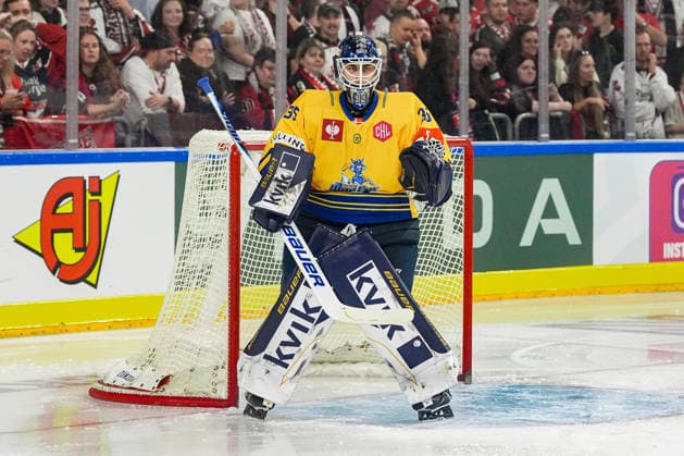 Eishockey CHL 5. Spieltag Kölner Haie - Herning Blue Fox am 07.10.2026 in der Lanxess Arena in Köln Jänis Fecers ( Herning )