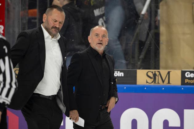 CHL; Kölner Haie - Herning Blue Fox; Köln, 07.10.2026 Thomas Berglund (Kölner Haie, Head Coach); CHL; Kölner Haie - Herning Blue Fox am 07.10.2026 in der Lanxessarena in Köln (Deutschland). Copyright: xBEAUTIFULxSPORTS AndreasxDickx