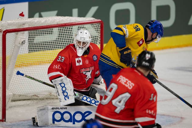 CHL; Kölner Haie - Herning Blue Fox; Köln, 07.10.2026 Nico Wiens (Kölner Haie, Torwart, 33); CHL; Kölner Haie - Herning Blue Fox am 07.10.2026 in der Lanxessarena in Köln (Deutschland). Copyright: xBEAUTIFULxSPORTS AndreasxDickx